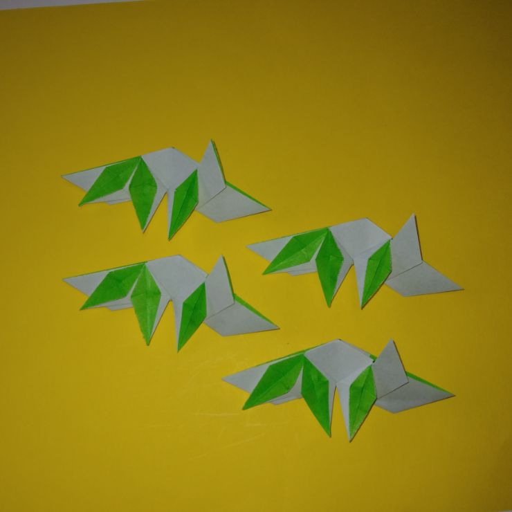 笹の葉リースの折り方17-2